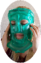 Model showing Universal Face Mask Heat Pack